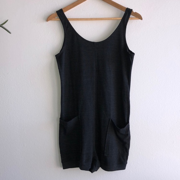 American Apparel Other - AMERICAN APPAREL Tank Gray Jersey Romper Sz Med